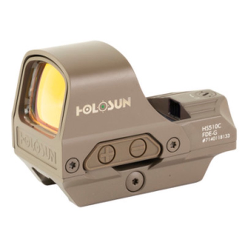 Holosun HE510C-GR Elite Reflex Sight FDE Green Solar Failsafe Shake Awake Picatinny