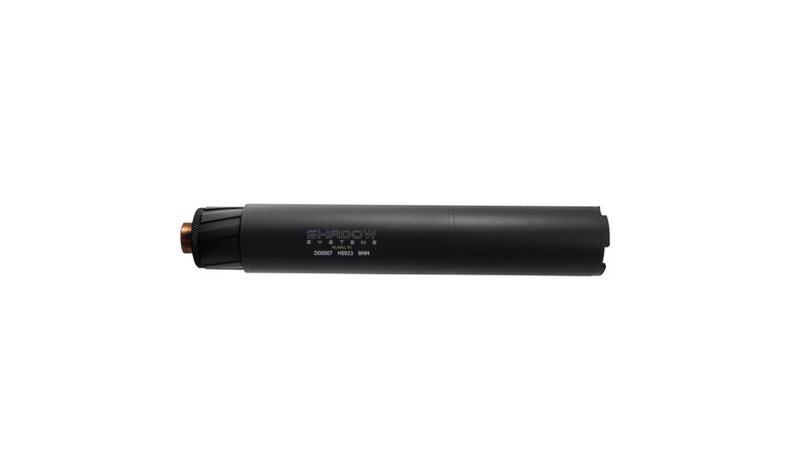 Shadow Systems HS923 9mm Silencer (SS-9000) 1/2x28 Thread Titanium Blast Baffle Black Cerakote