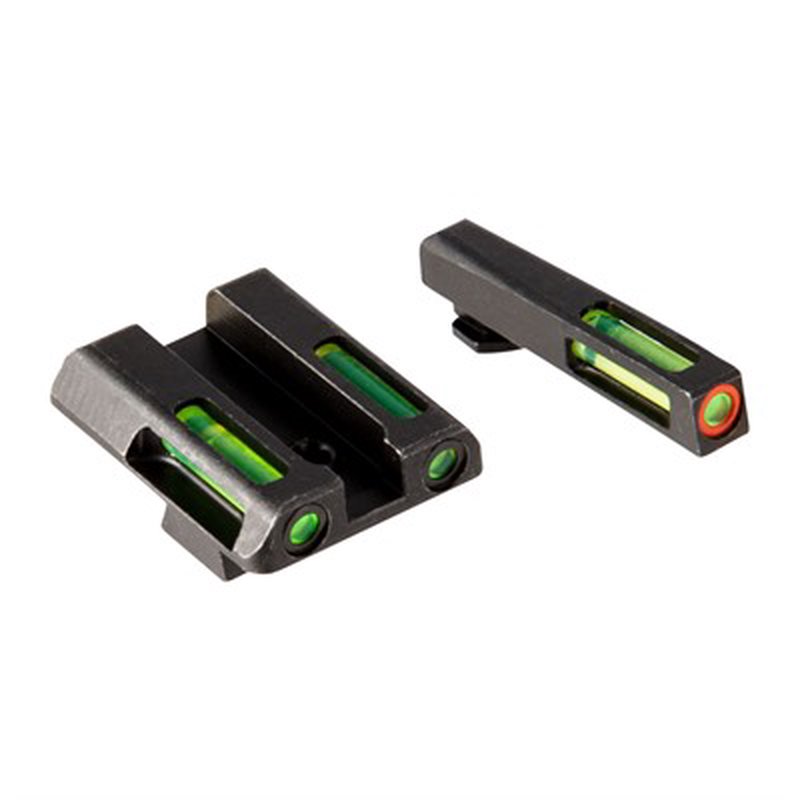 HIVIZ LiteWave H3 Front Sight Set Tritium Orange Ring with Green LitePipe