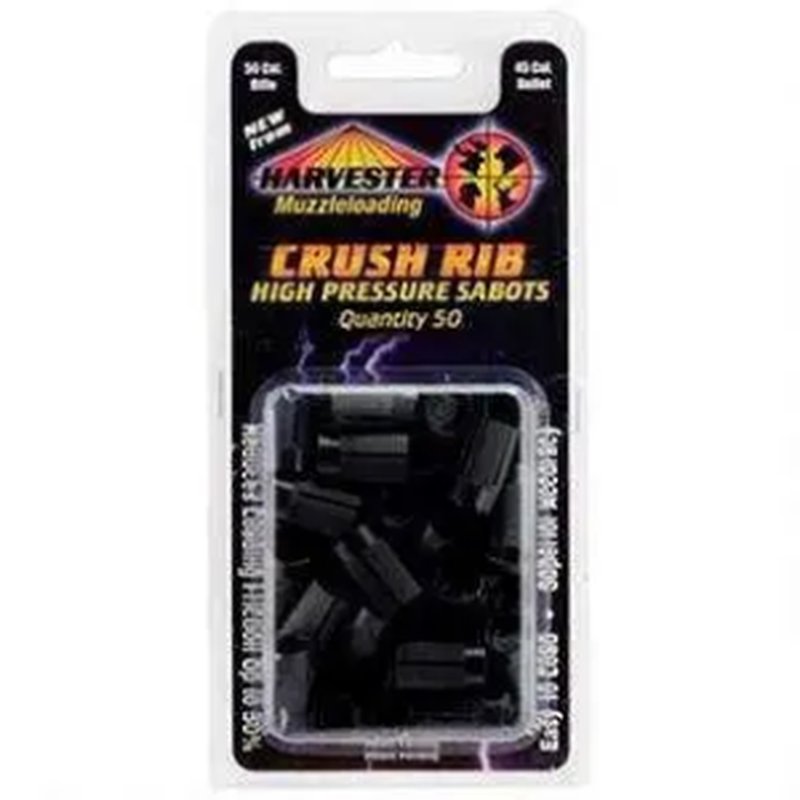 Harvester Sabot for 50 Cal for 45 Cal Bullets 50 Pack Crushed Rib