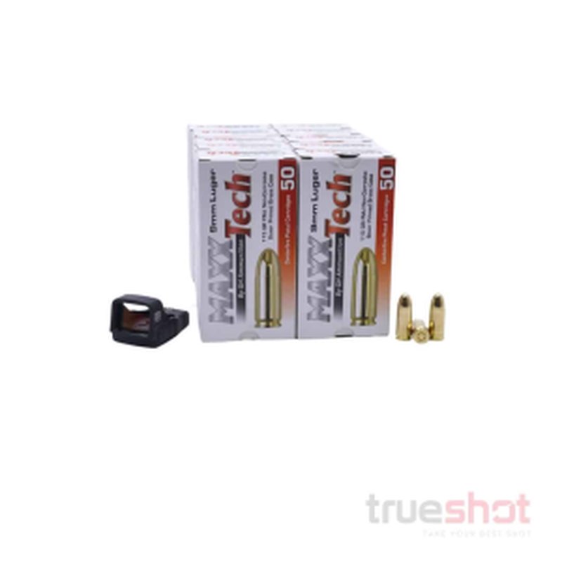 EOTech ELFX Mini Pistol Red Dot Sight Bundle 500 Rounds 9mm Ammo