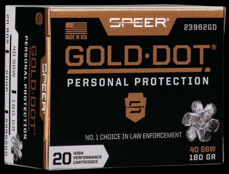 Speer Gold Dot .40 S&W 180 Grain Hollow Point Ammunition