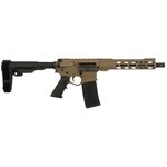 Wise Arms WA-15B 10.5-556-SBA3-FDE Pistol, 5.56 NATO/.223 Rem, 10.5\" Barrel, 30+1, Semi-Auto, FDE, SBA3 Brace, Threaded Barrel