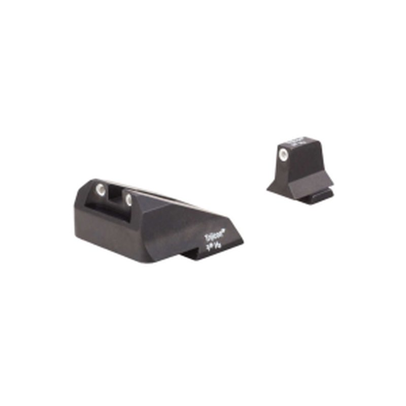 Trijicon White Front & Rear Night Sights for S&W M&P SD9VE SD40VE Green Lamps