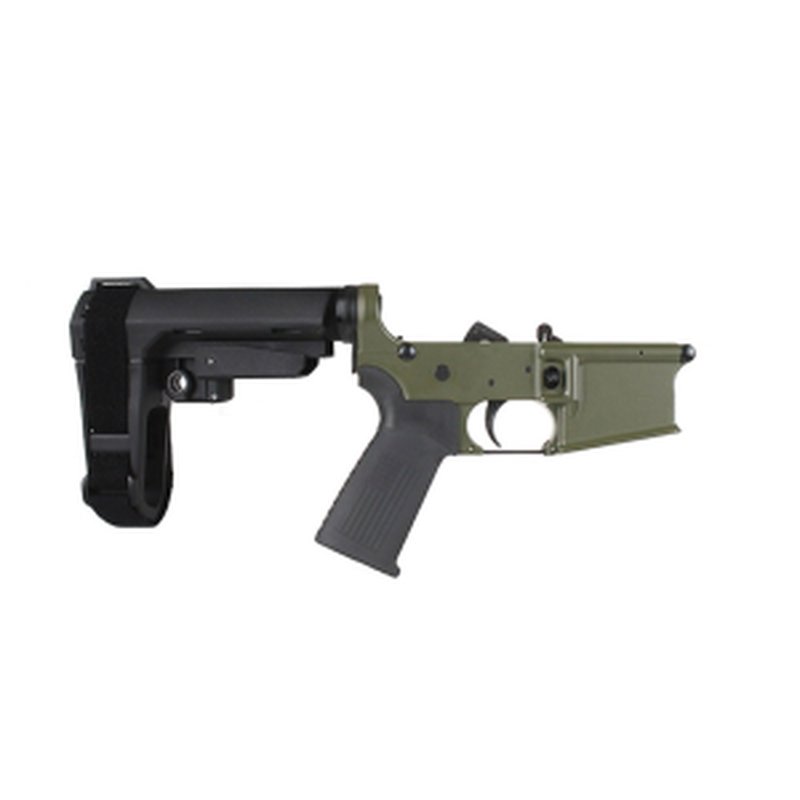 Bear Creek Arsenal BC-15 Pistol Lower AR-15 Multi-Caliber SBA3 Brace Anodized Black