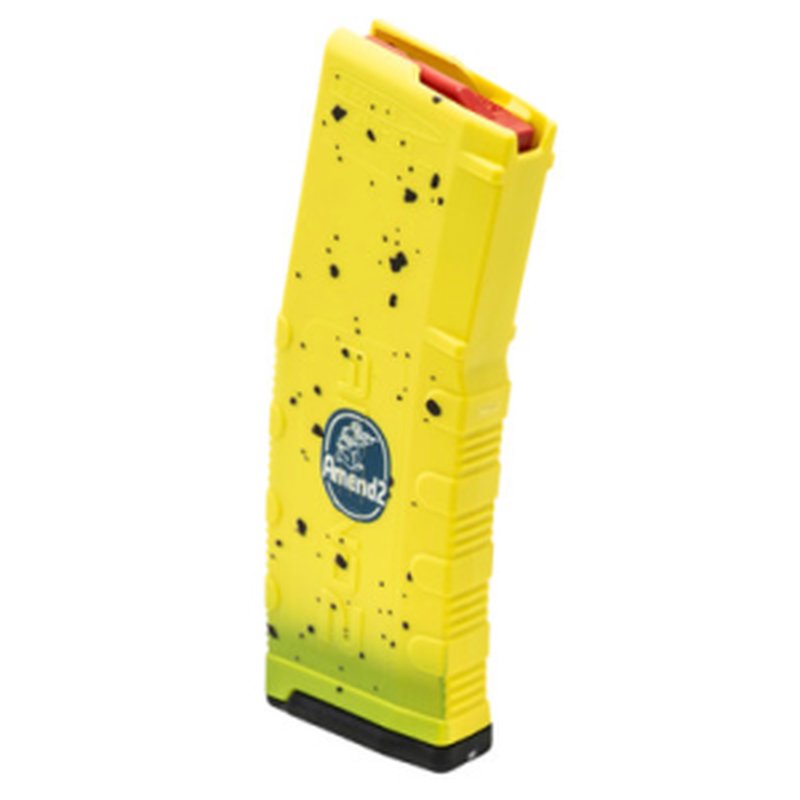 Amend2 Firearms 556BANANA30 AR-15 5.56 NATO Magazine 30rd Polymer Banana/Yellow