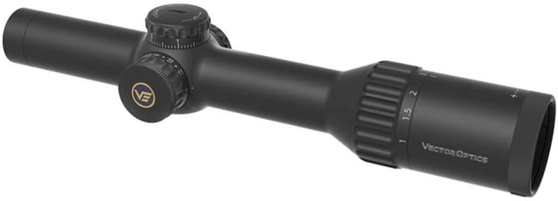 Vector Optics Continental 1-10x24i ED Fiber 30mm Tube Rifle Scope, Second Focal Plane