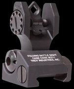 Troy Industries Folding Rear BattleSight Di-Optic Aperture AR-15 Black SSIGDOARFBT00