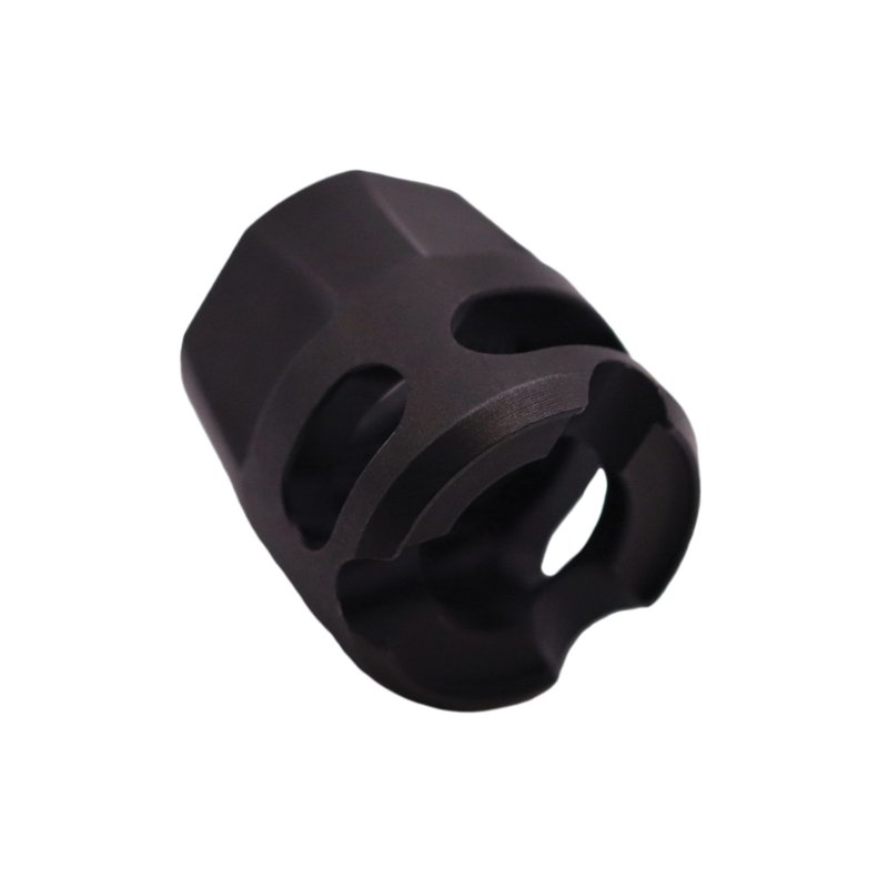 True Precision Y-Type Micro Compensator 1/2-28, Black - Advanced Micro Compensator for Tactical A