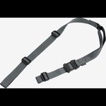 Magpul MAG513-GRY MS1 Sling 1.25" W x 48"- 60" L Adjustable Two-Point Gray Nylon Webbing for Rifle
