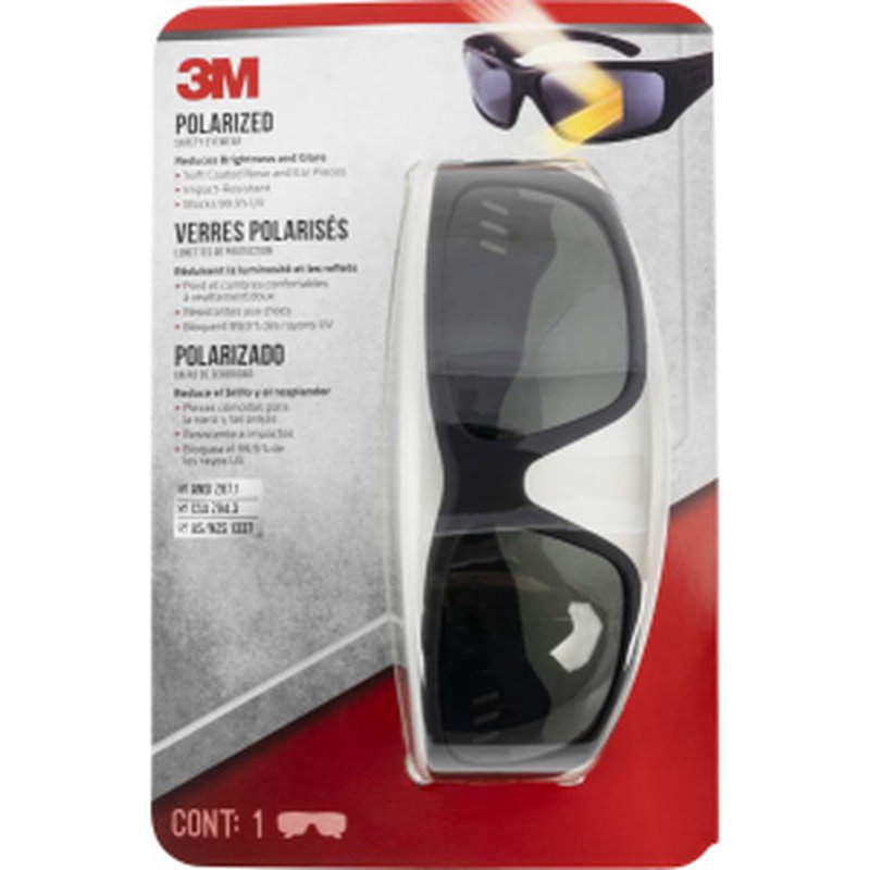 Peltor 90214H1-VDC VDC Impact-Resistant, Polarized Black Lens with Black Frame & 99.9% UV Rating