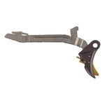 Overwatch Precision FALX Trigger Fits Glock Gen 5 and 19X - Gun Metal Gray/Gold