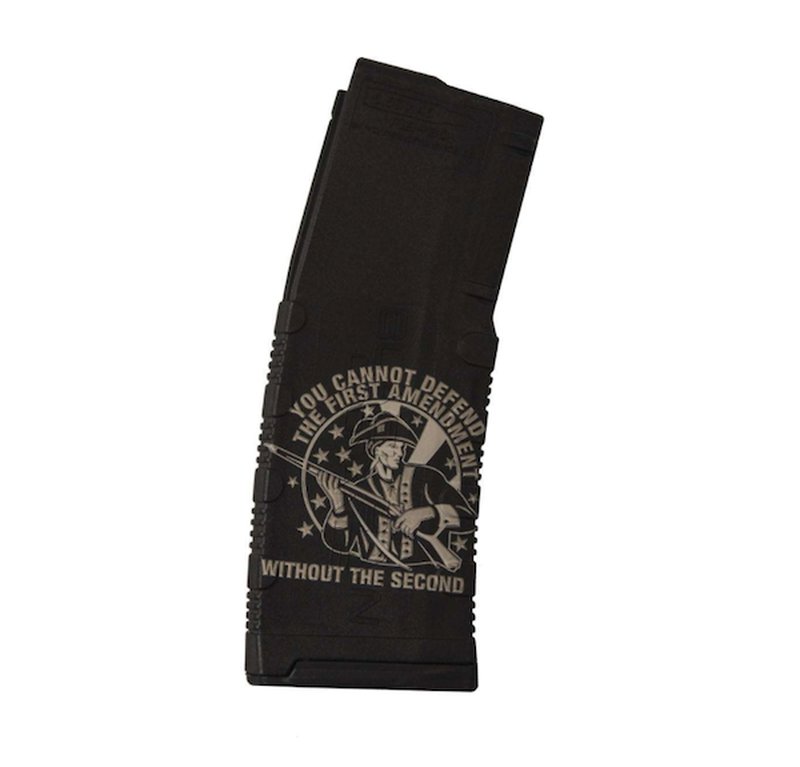 Black Rain Ordnance 30 Round Magazine 5.56 Laser Engraved 1st Amendment BROMG301AMEND