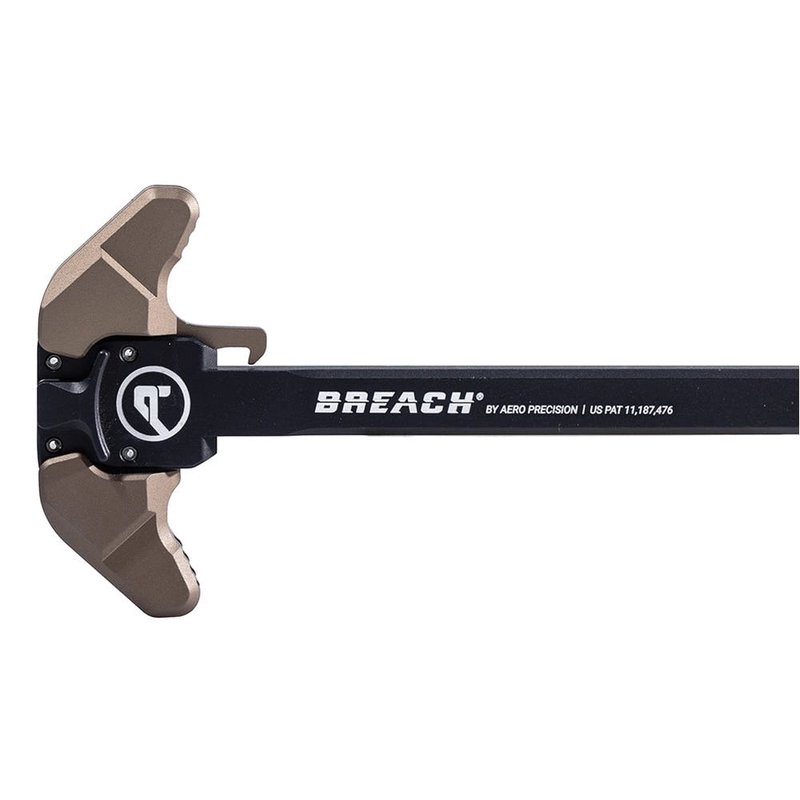 Aero Precision Breach Ambidextrous Charging Handle w/Small Lever .308 Win, Black/Kodiak Brown