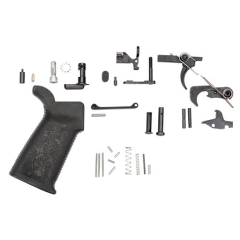 Spikes Tactical SLPK101 Lower Parts Kit Standard AR-15 Multi-Caliber Stainless Steel Black Oxide