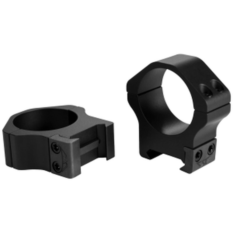 Warne 2-Piece Maxima Horizontal Fixed Scope Rings 30mm PA High - Matte Black