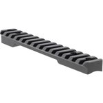 Talley PSM258763 1913 Picatinny Rail Fierce Edge/Fury Rifle Short Action 6.49\" Long 20 MOA Black Anodized Aluminum