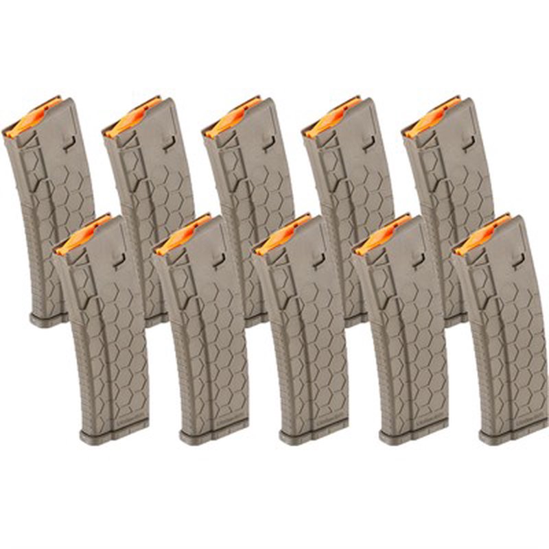 Hexmag AR-15 Series 2 15-Round Magazine OD Green 10-Pack
