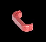 Timber Creek Extended Magazine Release for Glock 43X Gen 4/5, Anodized Red Aluminum