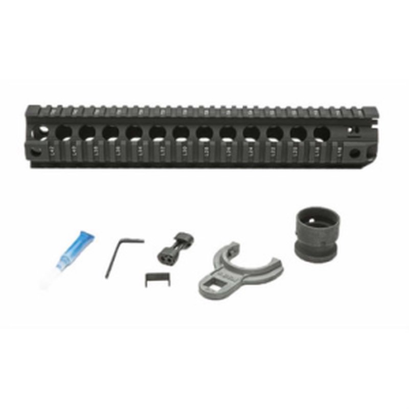 Bravo Company QRF-12 12" Free Float Quad Rail Handguard, 6061-T6 Aluminum W/ Black Hard Coat Anodized Finish - QRF12556BLK