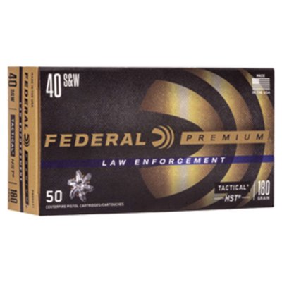 Federal Premium LE 40 S&W 180gr HST JHP Ammunition