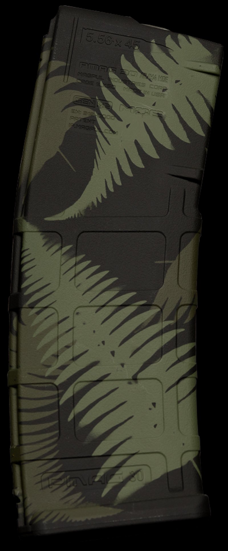 Weapon Works PMAG Gen M2 MOE 30-Round AR-M4 Polymer Magazine Ferns Green
