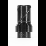 HUXWRX 3-Lug Muzzle Device 9mm M13.5x1 LH Black