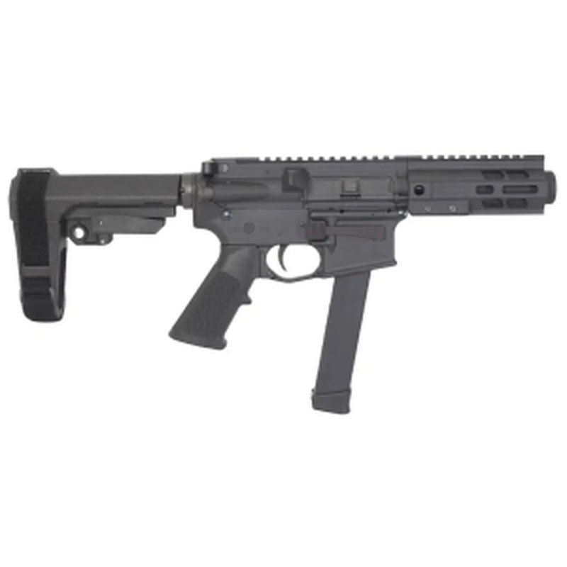 Brigade BM-9 9mm AR-9 Pistol 6.5in Black SBA3 M-LOK Mini Can