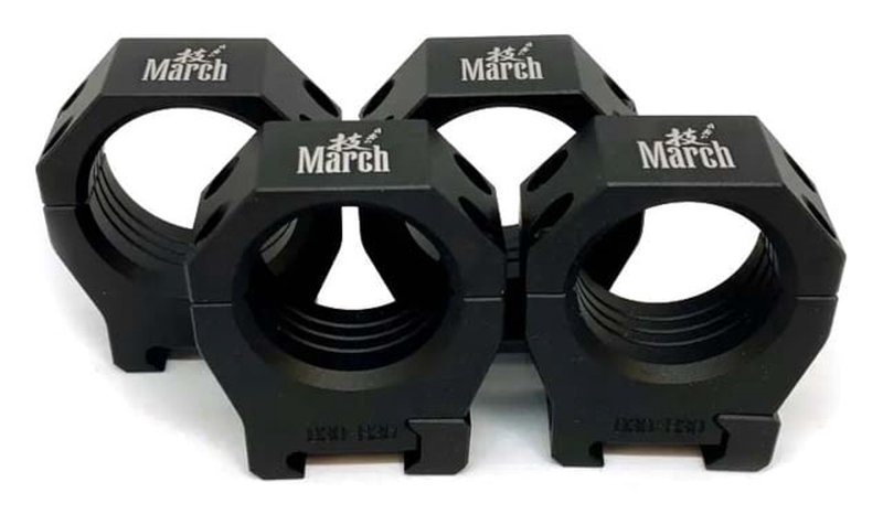 March Scopes Picatinny Rifle Scope Rings