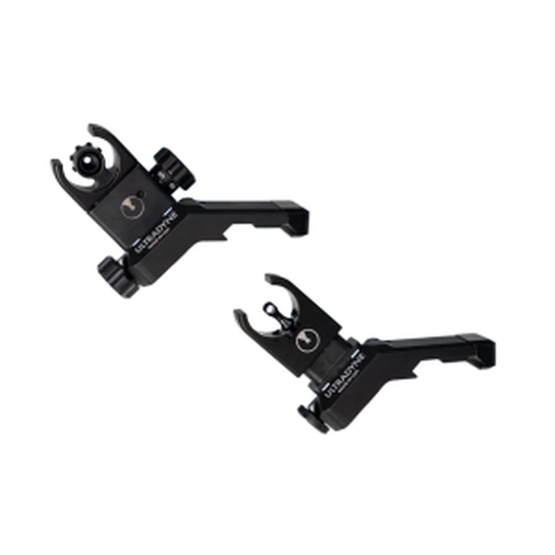 Ultradyne C4 Front and Rear Sight Combo for .223/5.56 Picatinny Black