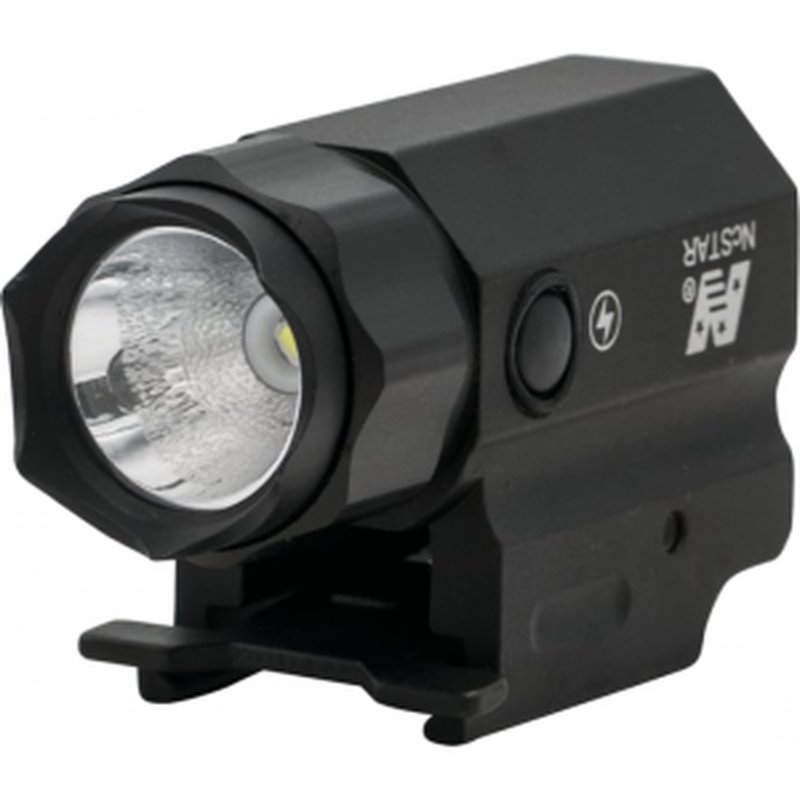 NcStar ACQPTF Compact Weapon Flashlight QR Mount Strobe 150 Lumens Black