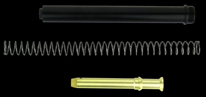 TacFire MAR110 A2 Mil-Spec Buffer Tube Kit 223 Rem 5.56x45mm NATO AR-15 Black Aluminum