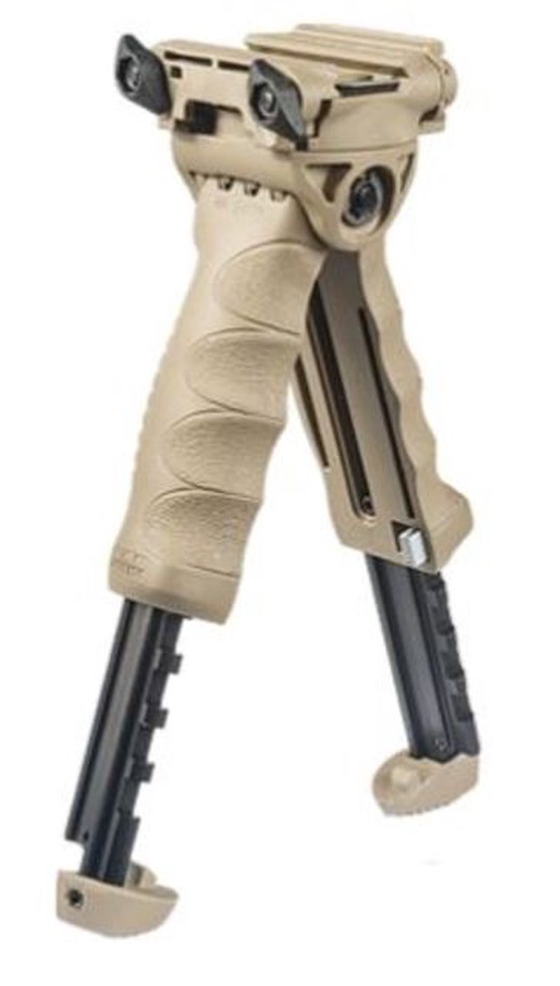 FAB Defense Gen-II Vertical Integrated Bipod Foregrip w/ 1in Flashlight Adapter