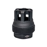 Yankee Hill 4401MB28 sRx Mini Muzzle Brake QD Black Phosphate Steel with 1/2"-28 tpi, 9mm, 1.10" OAL & 9.375" Diameter for sRx Adapters