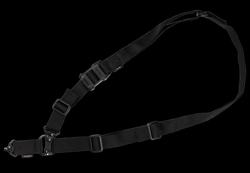 Magpul MS4 QDM Sling 1.25 in Nylon Black Quick-Adjust One/Two-Point with QDM Swivels