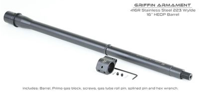 Griffin Armament Griffin 223 Wylde HEDP Barrel w/Gas Block