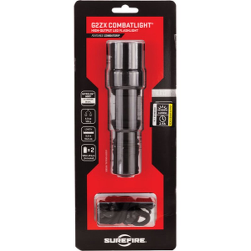 Surefire G2ZXCBK G2ZX CombatLight 320 Lumens CR123A Lithium (2) Black