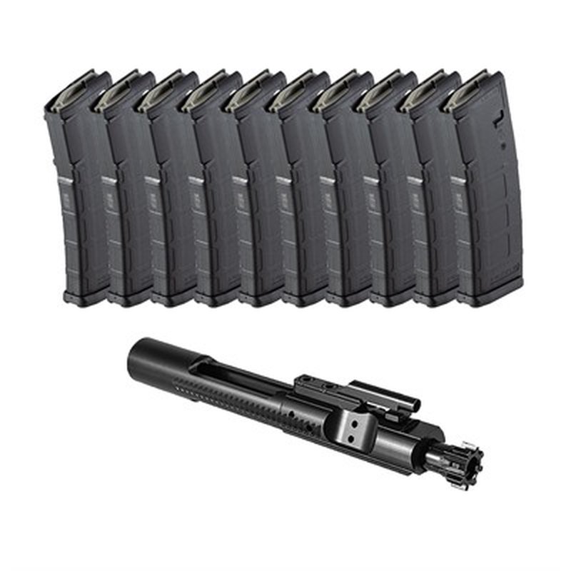 M16 BCG & MAGPUL AR-15 PMAG GEN M2 MOE MAGAZINE BUILDER'S BUNDLE