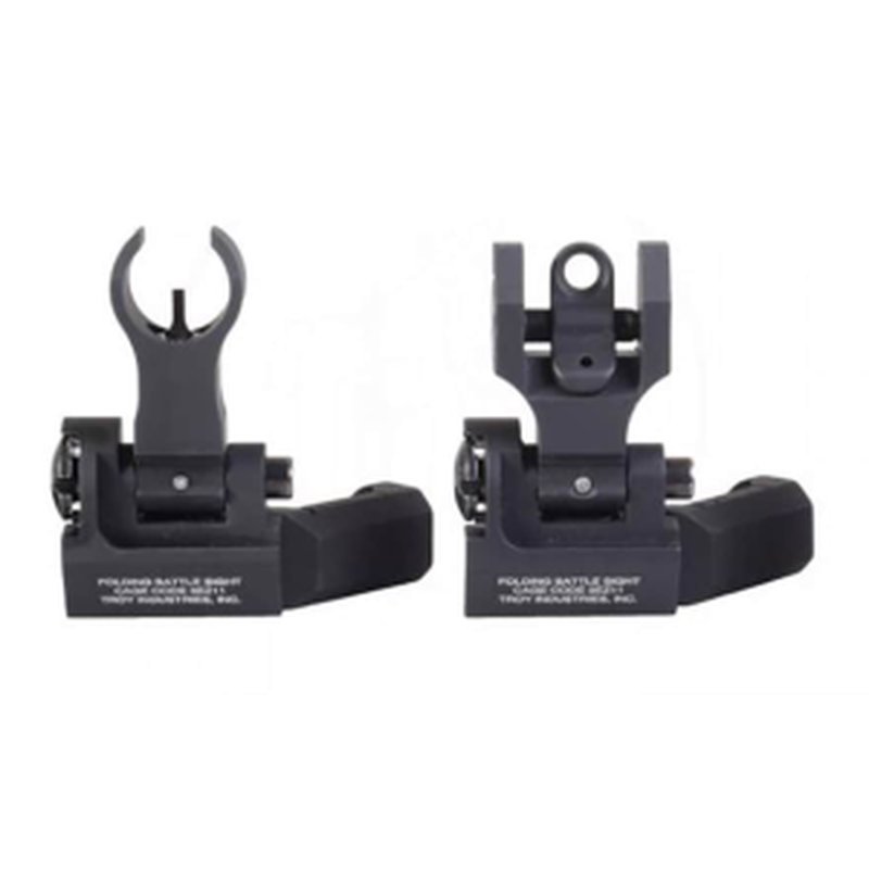 Troy Industries Offset Battle Sight HK Style AR-15 Sight Set Black