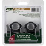 Weaver 49325 LeverLok 1" Medium Detachable Scope Rings, Matte Black Steel