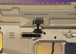 Q Balanced Bolt Catch AR-15/Honeybadger Oversized Black
