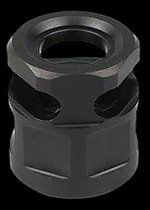 ARMASPEC Pawn Micro Pistol Compensator 1/2x28 Stainless Steel QPQ Finish ARM4521-BLK