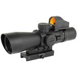 NcSTAR USS Gen II 3-9x42 Rifle Scope with P4 Sniper Reticle + Micro Red Dot