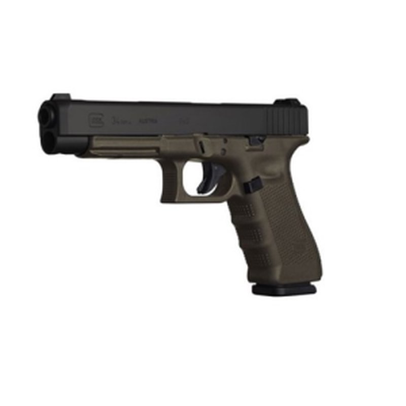 Glock G34 Gen4 9mm 5.31 in 17rd Semi-Auto Pistol Black Nitride