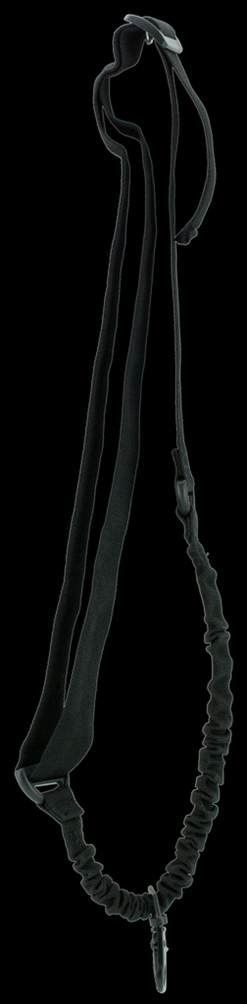 Aim Sports AOPS One Point Black Elastic Webbing 25 Inch OAL Bungee Rifle Sling