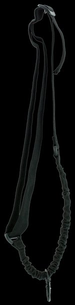 Aim Sports AOPS One Point Black Elastic Webbing 25 Inch OAL Bungee Rifle Sling