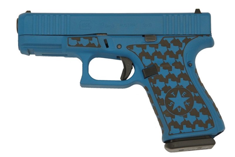 Glock G19 Gen 5 Texas Blue Stipple 9mm