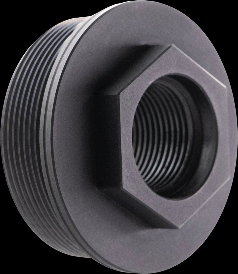 BANISH Silencer Central BANISH 9 Micro Direct Thread Mount 1/2x28 Inconel Black Oxide
