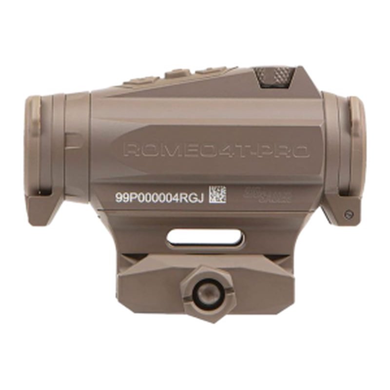 Sig Sauer Electro-Optics SOR44102 Romeo4T Pro Flat Dark Earth 1x20mm 2 MOA Red Quad Ballistic Circle Dot Reticle