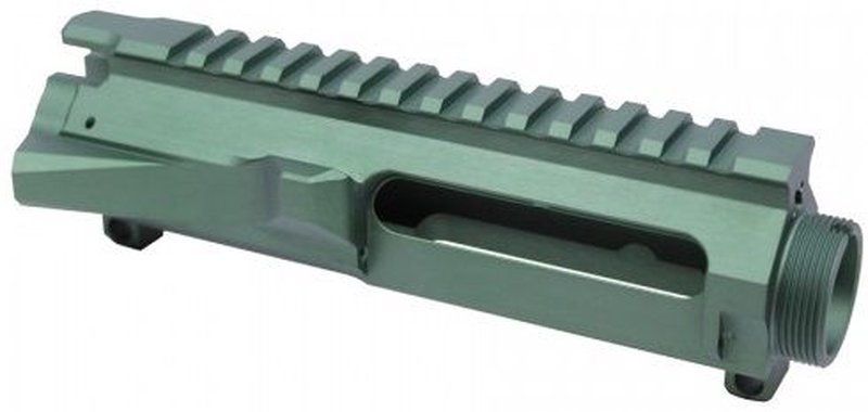 Guntec USA AR-15 Stripped Billet Upper Receiver Green